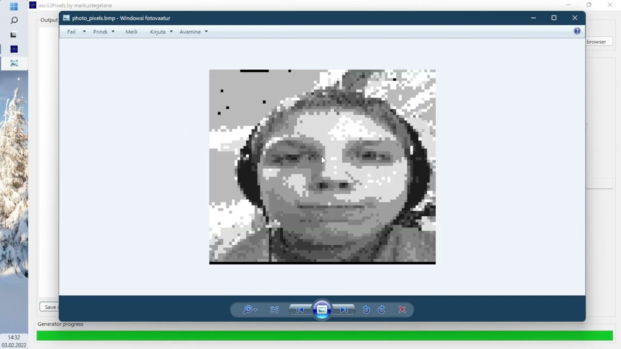 ascii2pixels - Convert ASCII text to pictures!